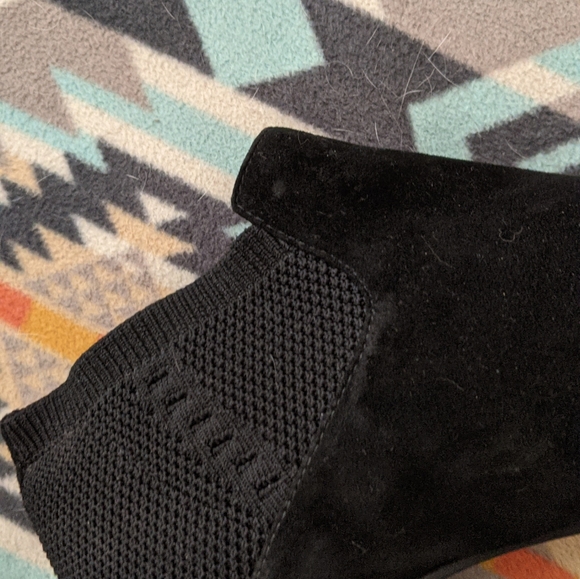Eileen Fisher black suede booties worn once - Picture 3 of 5